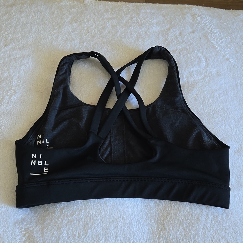 Nimble Black Sports Bra Size XS - Picture 3 of 6